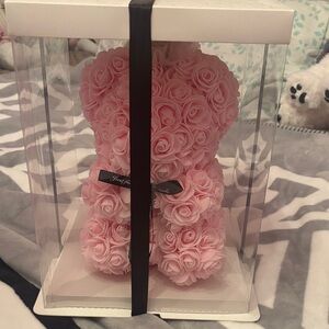 Pink Rose Teddy Bear